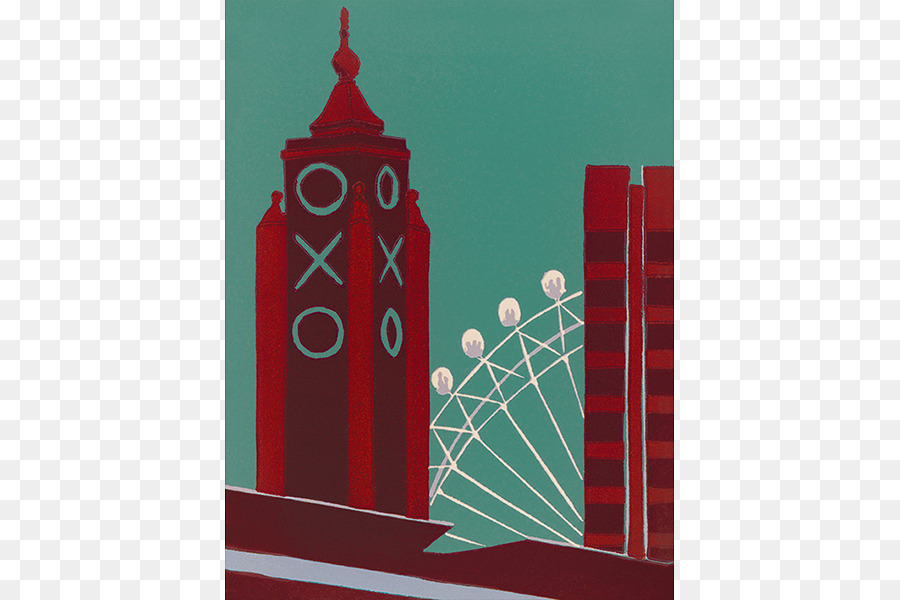 London Eye, City of Westminster Grafik Canvas Art print - Leinwand Wand