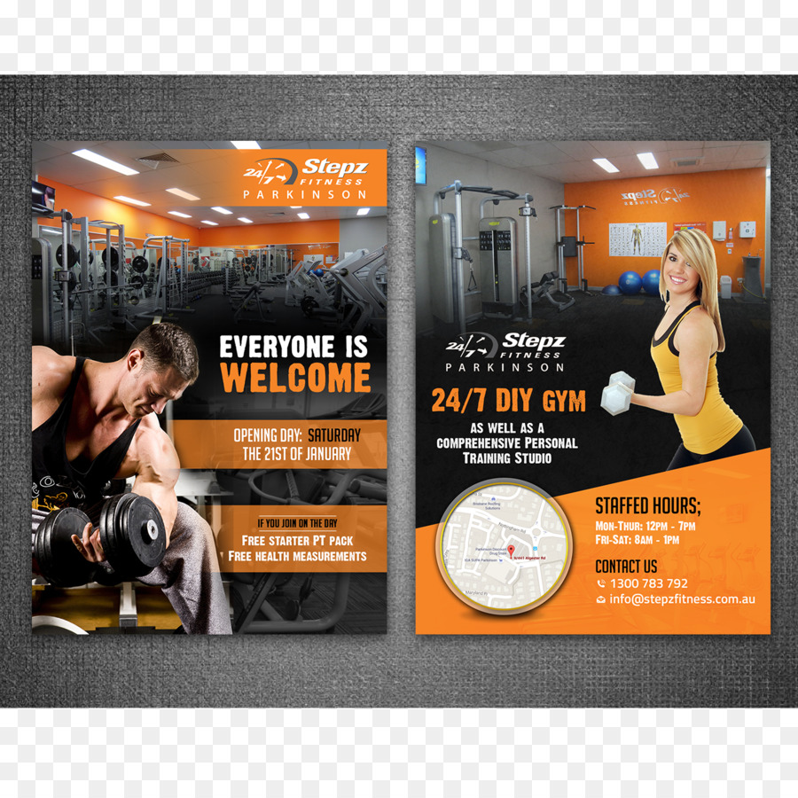 Körperliche fitness Traumbody: nowoczesna kulturystyka i fitness Bodybuilding Poster - Neues Jahr Flyer