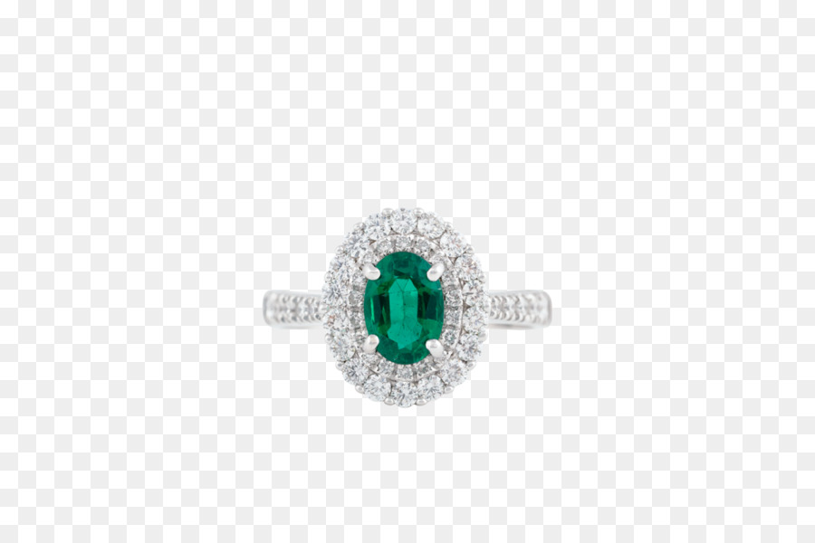 Smaragd Körper Schmuck Silber Diamant - Smaragd