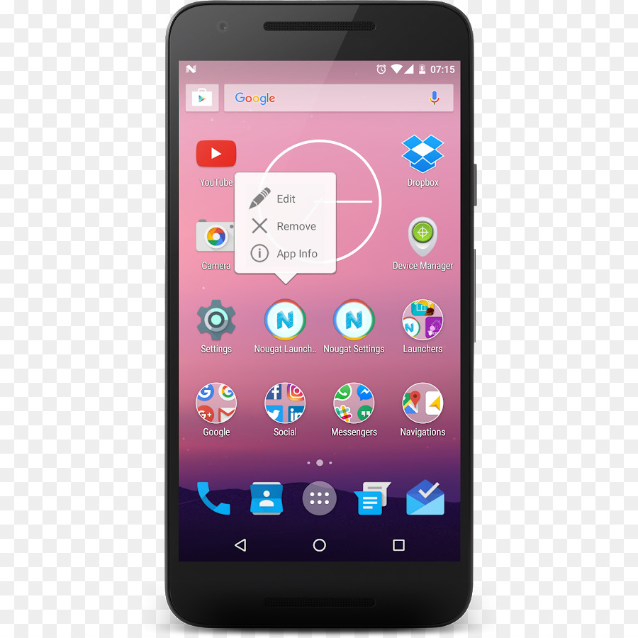 Feature Phones, Smartphones und Mobiltelefone und Handheld Geräte Android - Android Nougat