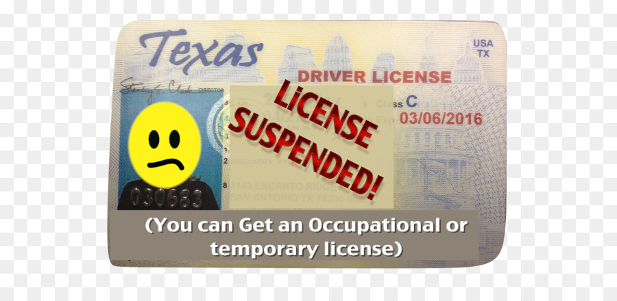 Patente di guida Modello Nuovo Texas A-Affidabile di Assicurazione - temporaneamente guida in stato di ebbrezza punizione