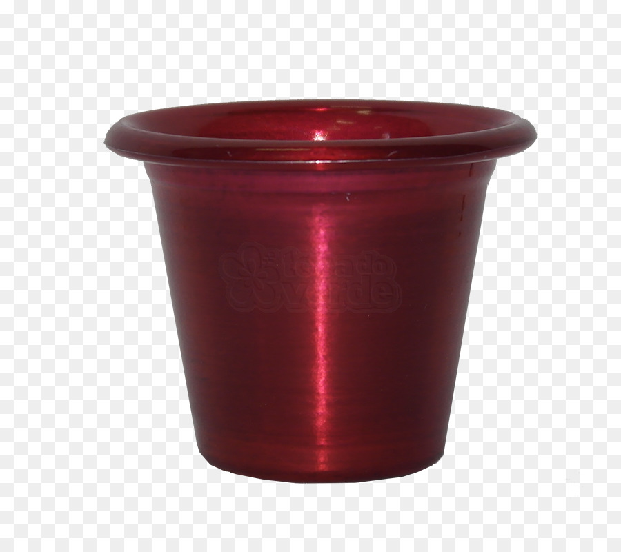 Blumentopf Kunststoff Grün Rot Vase - Vase