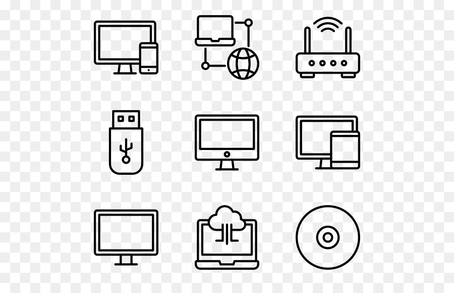 Icone di Computer hardware Computer Encapsulated PostScript - il materiale informatico
