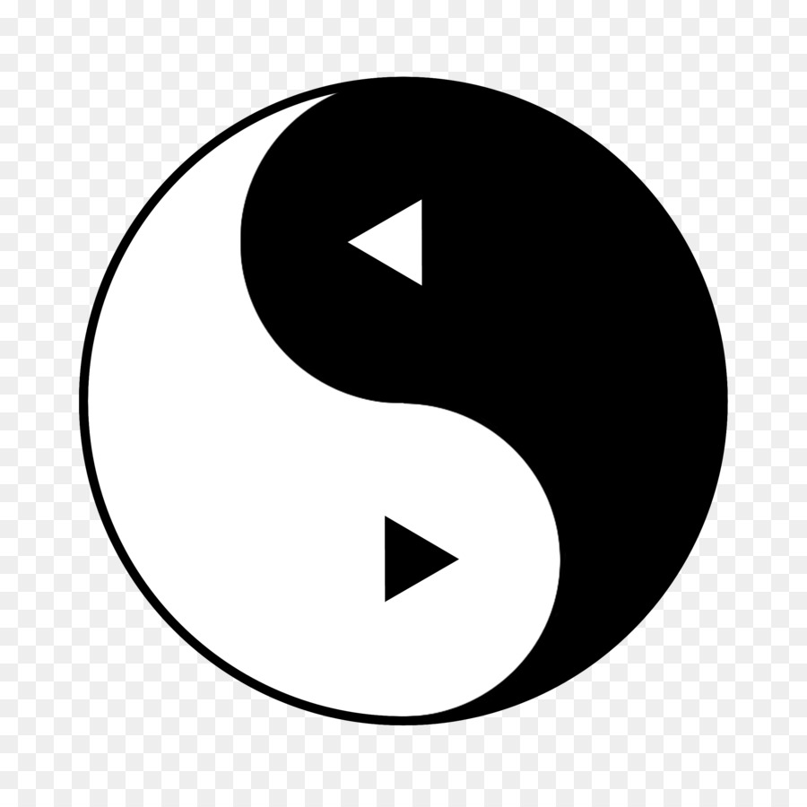 Yin und yang-Symbol, Zeichen Schwarz und weiß - Symbol