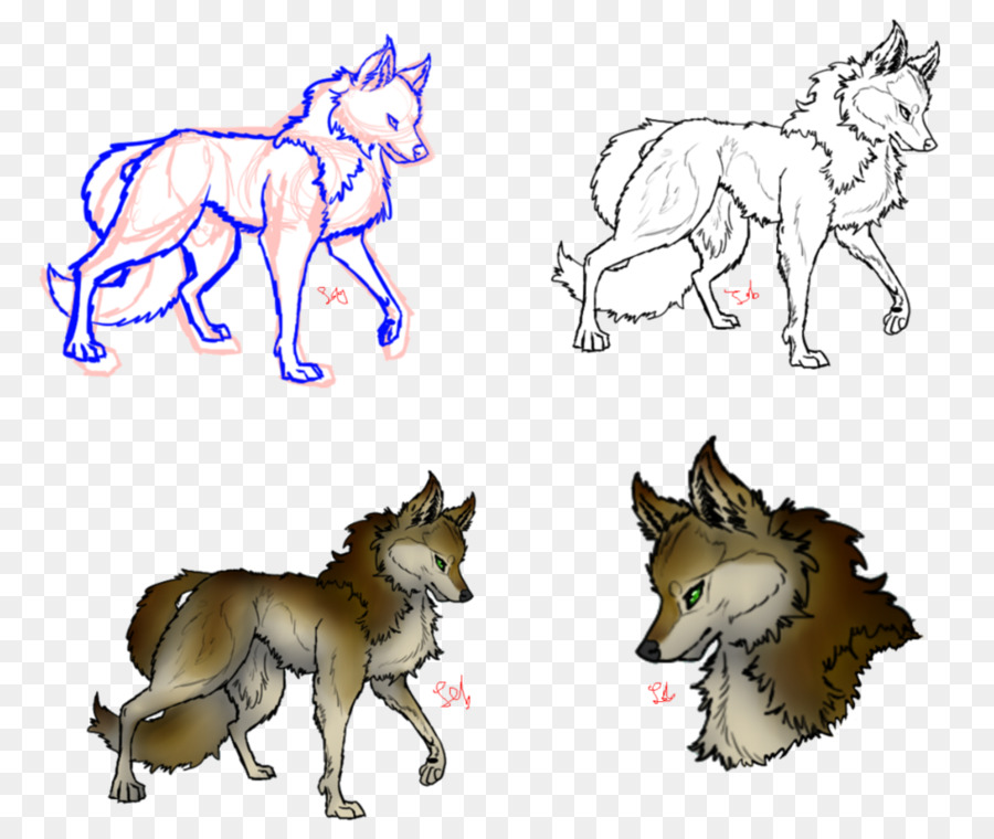 Mustang Dòng nghệ thuật Chó Vẽ Gói động vật - wolf tinh thần