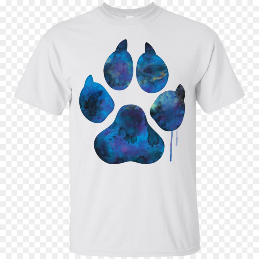 T-shirt Paw Footprint Hund - Aquarell shirt