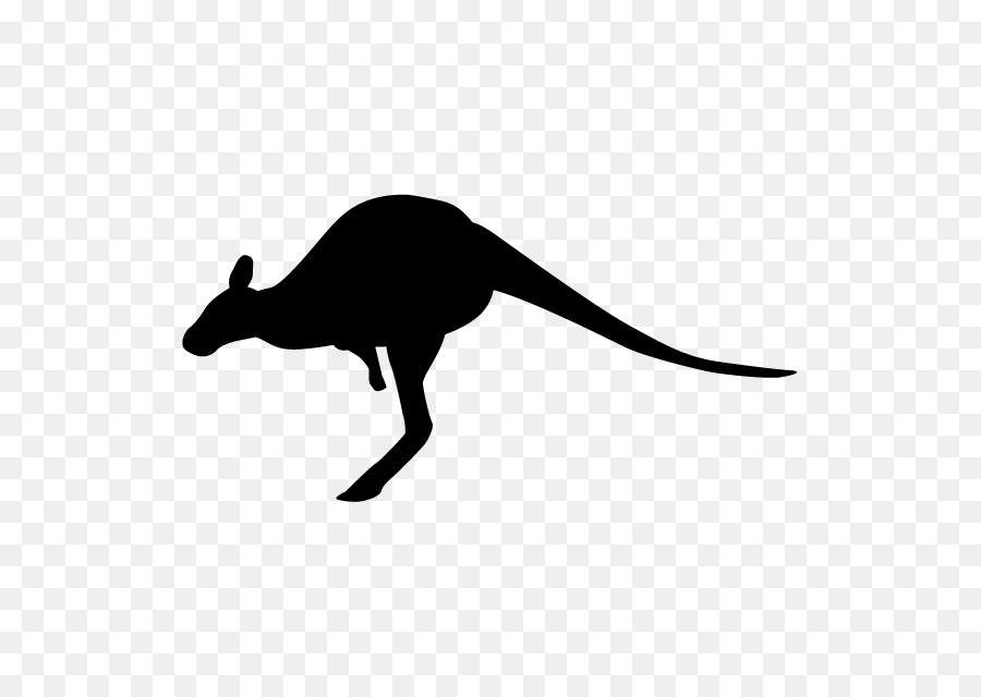 Macropodidae Silhouette Marsupiale Clip art - silhouette