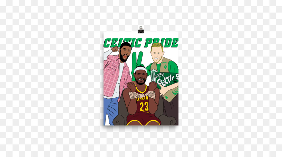 Boston Celtics T-shirt in Jersey di Pallacanestro della Manica - sociale poster mockup