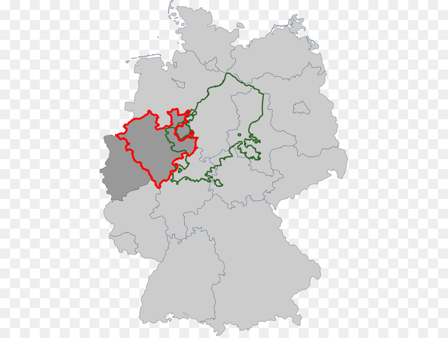 Nord Reno-Westfalia, la Regione Metropolitana di Amburgo Provincia di Westfalia Stati della Germania - mappa