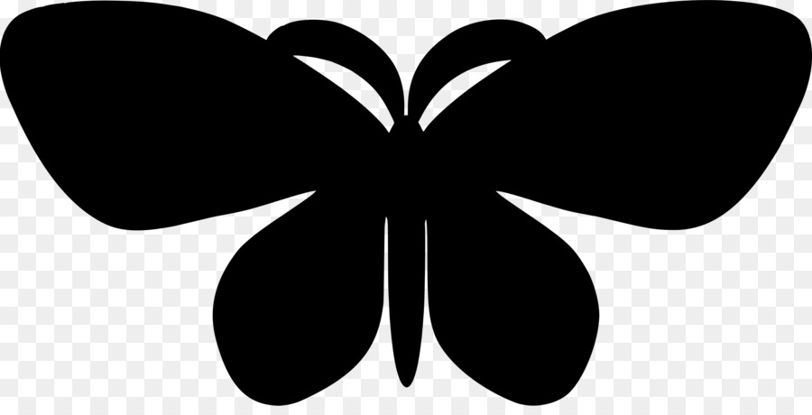 Butterfly Silhouette Clip Art - Schmetterling