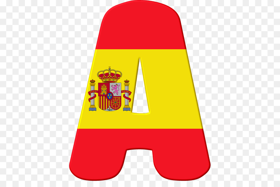 Flagge von Spanien Alphabet Buchstaben - Brasilien Flagge