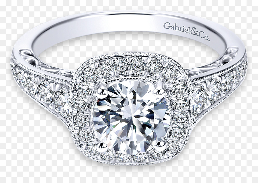 Anello di fidanzamento Gioielli di Diamanti in Oro - anello di halo