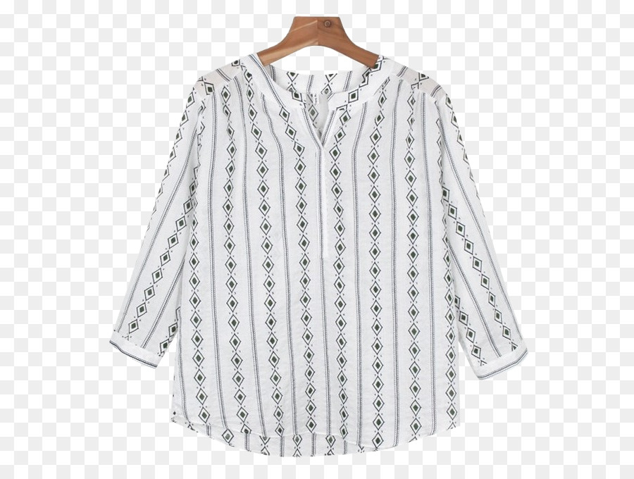 Bluse Langarm-T-shirt-Kragen - T Shirt