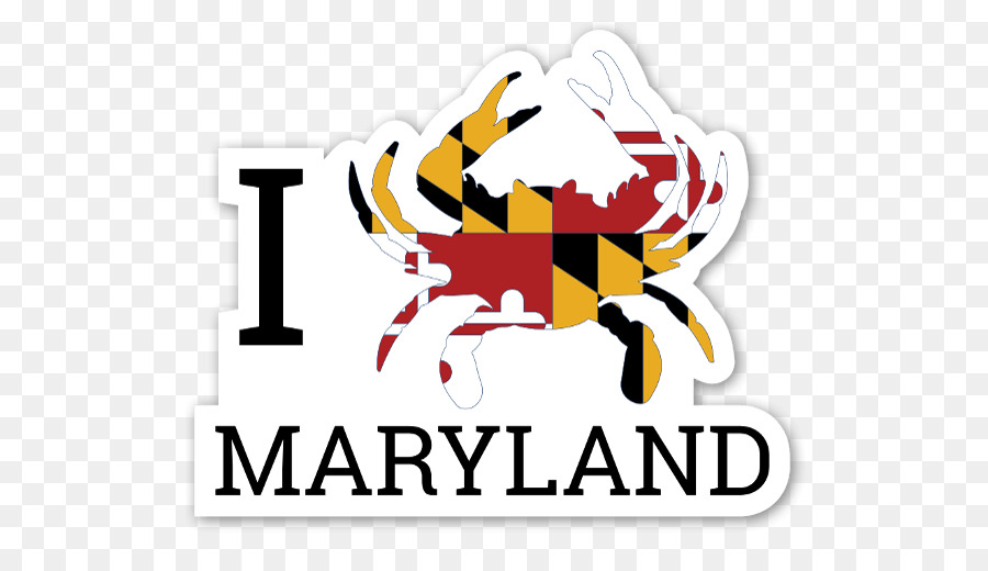 Aufkleber Aufkleber Krabbe Flagge von Maryland Pirol, Maryland - Krabbe