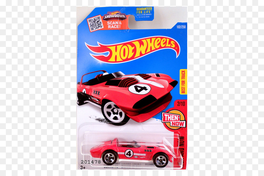 Modello di auto Hot Wheels Die-cast giocattolo 1:64 scala Chevrolet Corvette Convertibile - le ruote calde corrono via