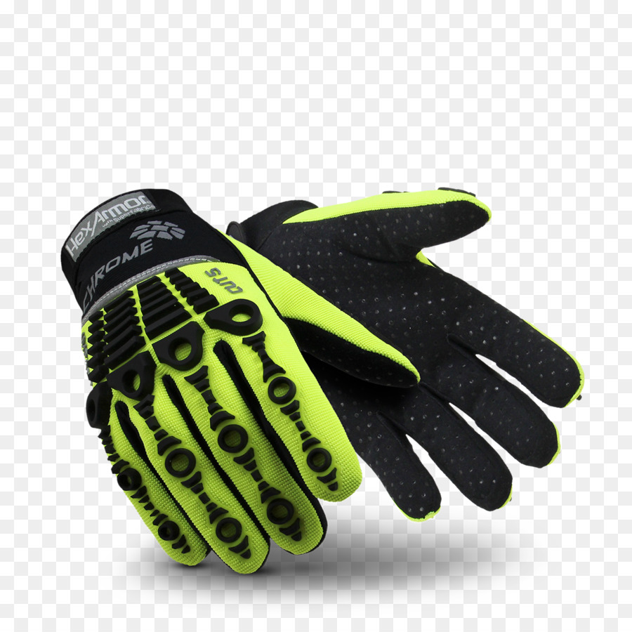 Schnittfeste Handschuhe High-visibility-Kleidung Durchbohren-Widerstand-Schutzhandschuh - faltige gummiertes Gewebe