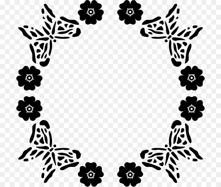Schmetterling Schwarz und weiß Zeichnung Clip art - Schmetterling