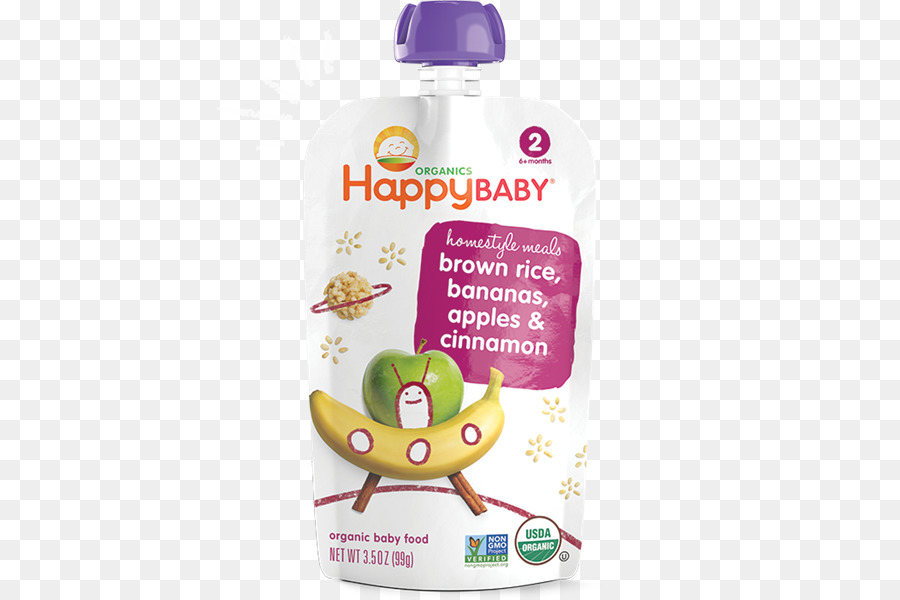Bio Lebensmittel, Baby Nahrung Glückliche Familie Frühstück Müsli - happy banana