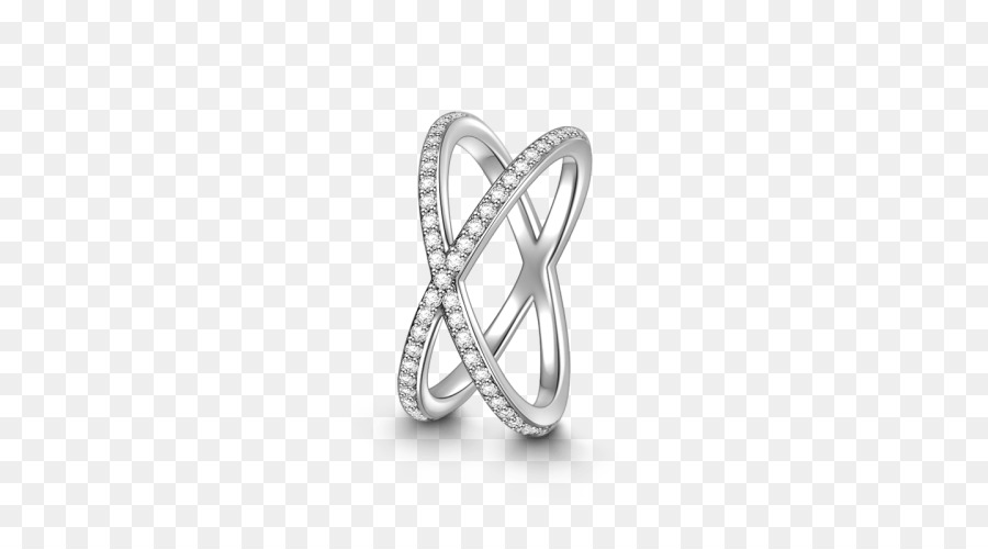 Eternity-ring-Ohrring-Schmuck Hochzeit ring - Silber ring