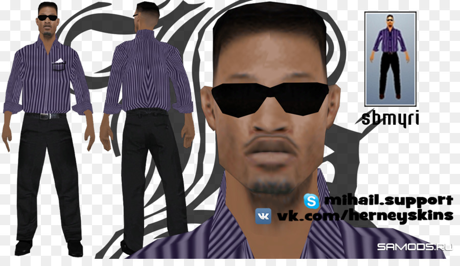 Sonnenbrille Shirt Fashion Grand Theft Auto: San Andreas Anzug - Rettungsassistent gta sa