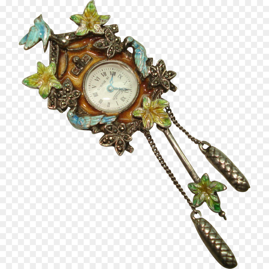 Cuckoo clock Taschenuhr Vitreous Emaille - Uhr