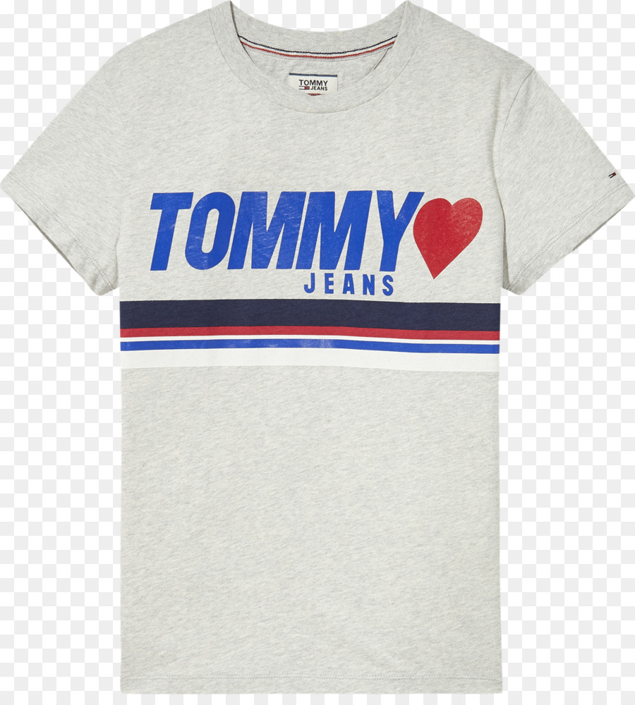 T shirt Ärmel Rundhalsausschnitt Jeans - tommy hilfiger logo