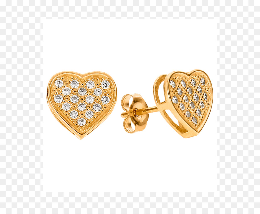 Orecchini Cubic zirconia Gioielli Color oro Medaglione - diamante