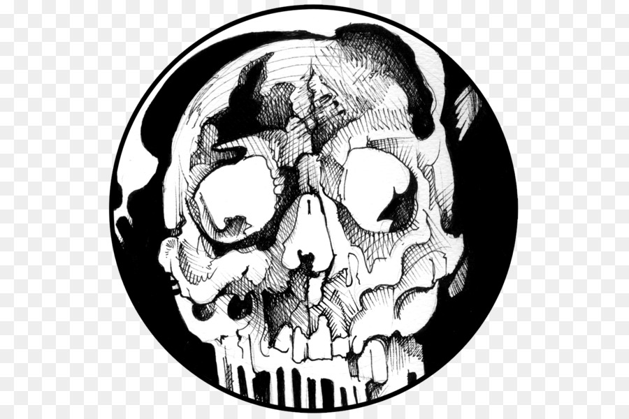 Cranio di Disegno /m/02csf Carattere Bianco - cranio