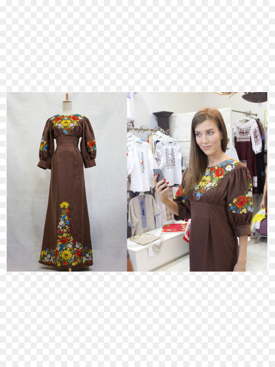 Kleid Der Ukraine Stickerei Saum Kleidung - Kleid