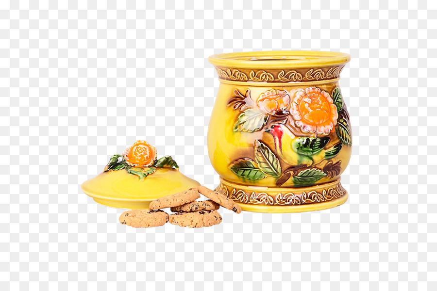 Keramik Blumentopf Obst - küche