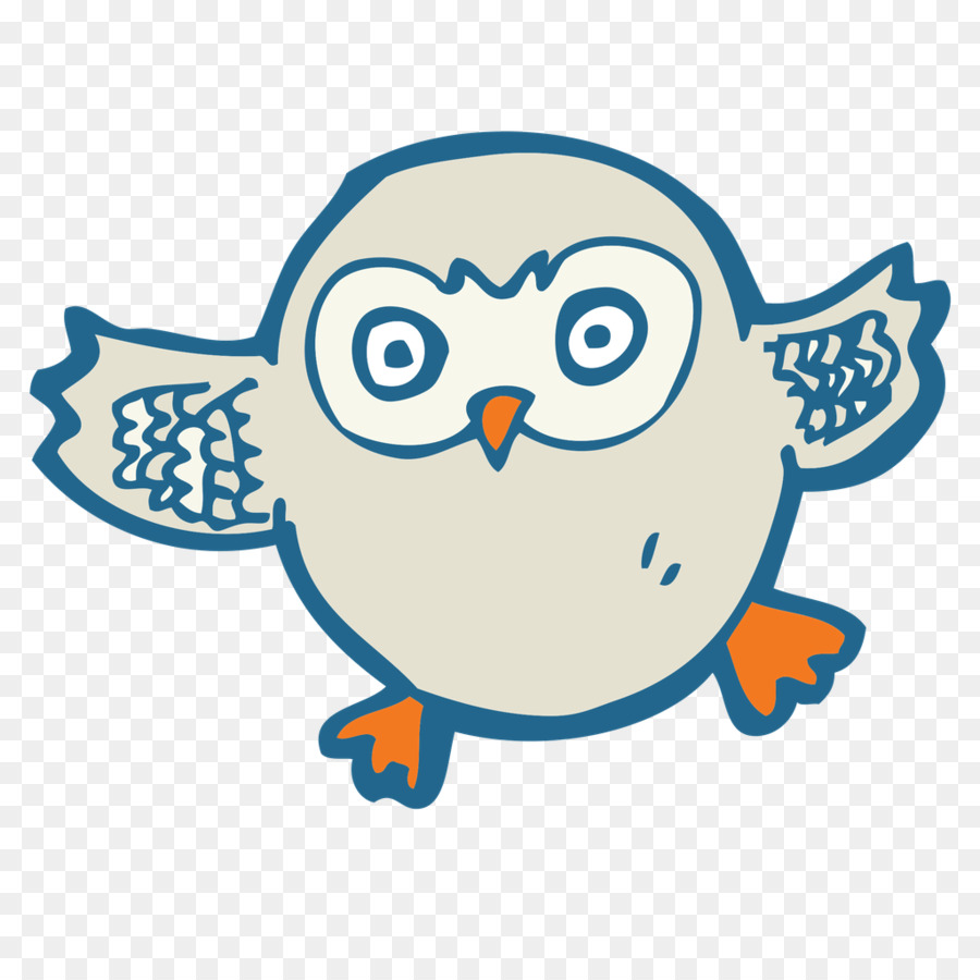 Owl Cartoon Zeichnung - Eule
