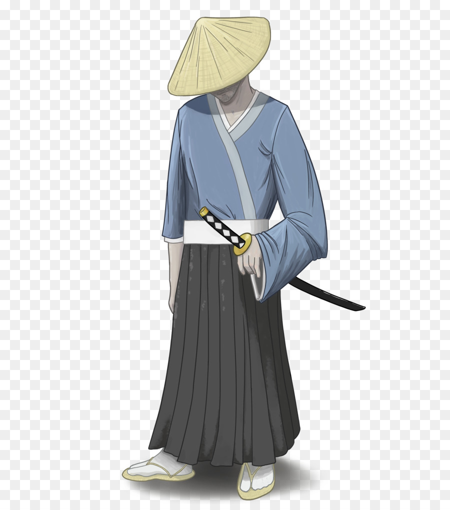 Kostüm design Einheitliche Oberbekleidung Figur - samurai Zeichnung
