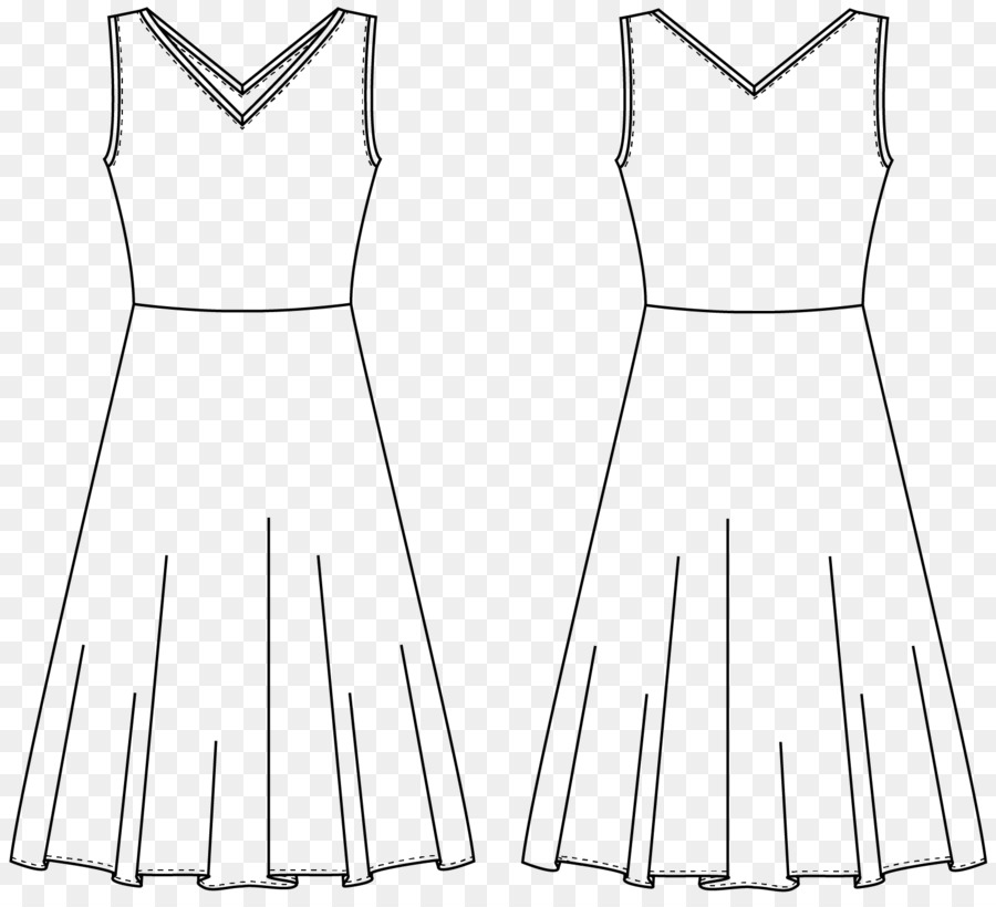 Kleid /m/02csf Zeichnen Linie Kunst Kleid - Kleid