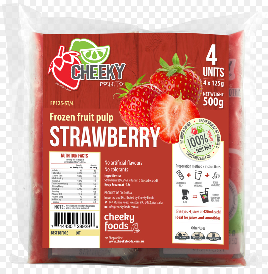 Erdbeer-Saft-Vesikel-Smoothie Geschmack - Erdbeere