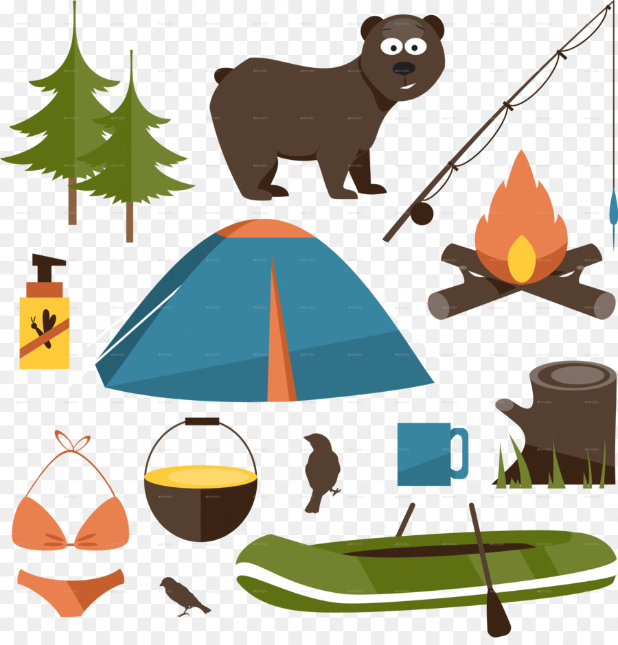 Camping Art, Clip art - cartone animato da campeggio