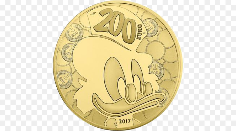 Gold Münze Monnaie de Paris Dagobert Duck Gold Münze - Münze