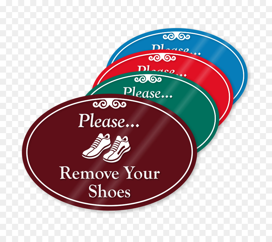 Zeichen Label-Logo Plastik-Raum - Schuhe melden