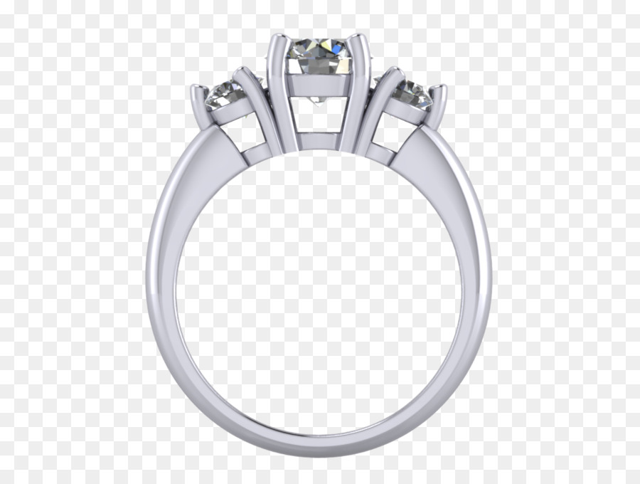 Silber Hochzeit ring Körper Schmuck - Silber