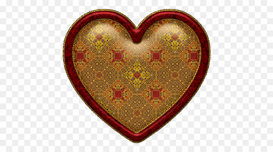 Herz Malen Gold-Symbol - Herz