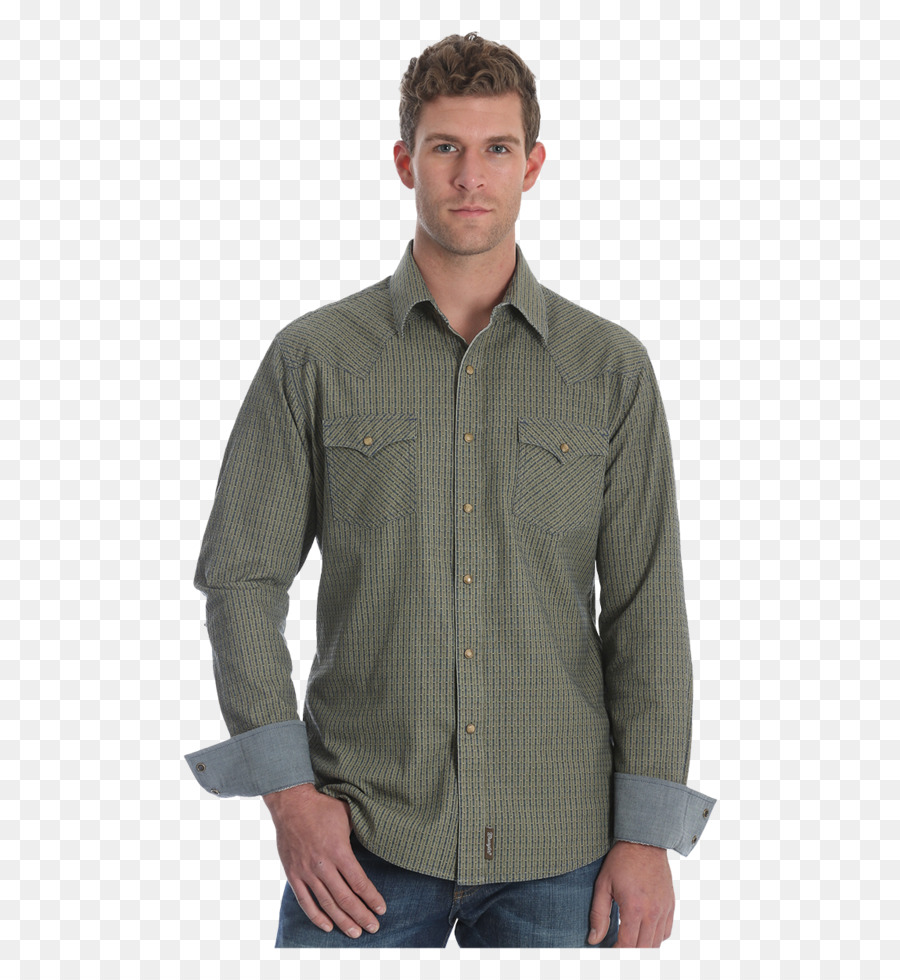 Langarm T shirt Snap Verschluss Wrangler - T Shirt