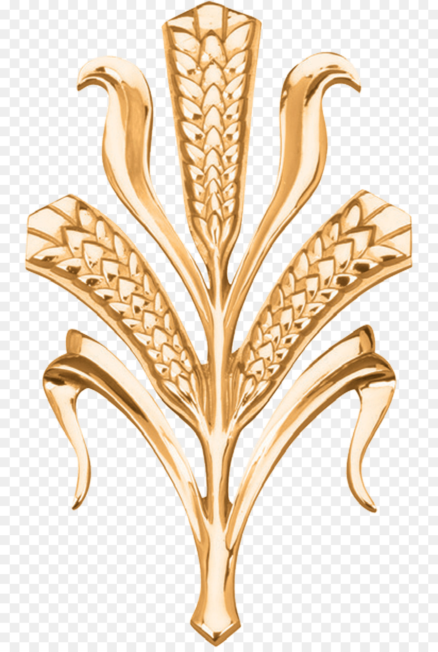 Symbol Herz Bronze-Weizen-Chi Rho - Symbol