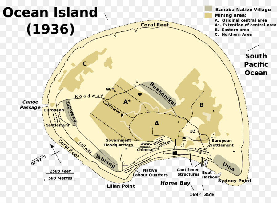 Banaba Island, Line Islands Lesser Sunda Islands Meister Island - island Karte