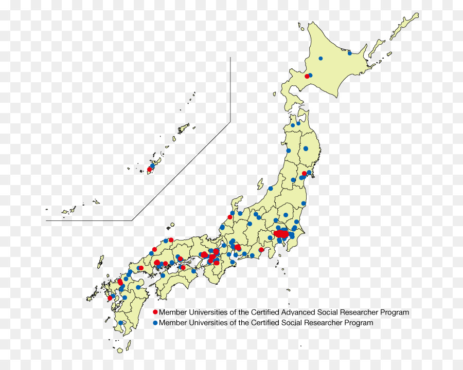 Mappa vuota Giappone Linea - mappa