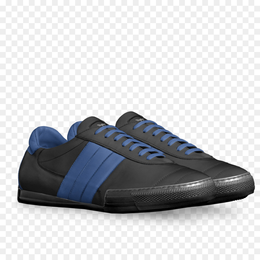 Sneakers Leder Schuh Rohr top Boot - italienische Flagge Streifen