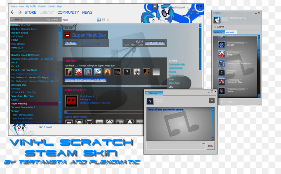 Portale Software Per Computer In Pelle Scratch Live Di Half-Life 2 - avatar vapore