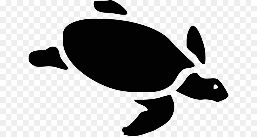 Sea turtle Silhouette-Schablone - Schildkröte