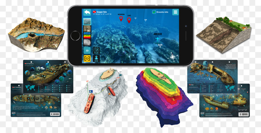 Ocean Maps GmbH Unterwasser Geographic Information System, Visualization - Anzeigen