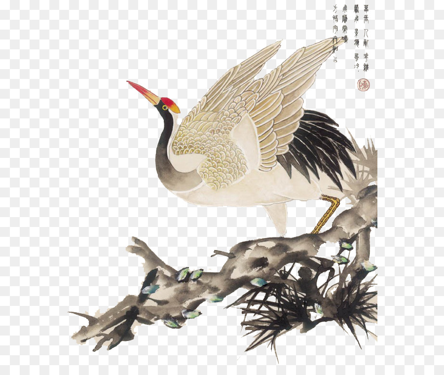Cina Cinese pittura di Uccelli e di fiori dipinto - Cina