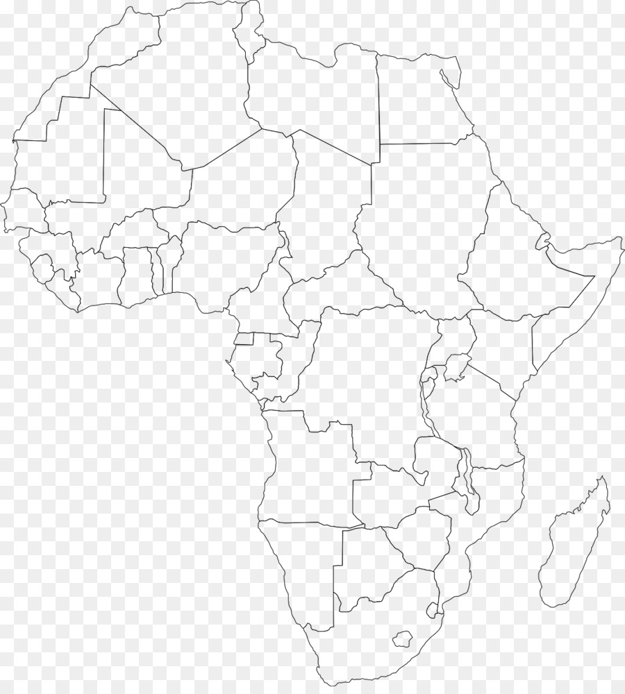 Kenia Madagaskar-Line-Kunst-Weiß - Linie