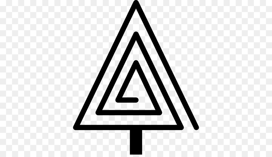 Spiral Dreieck Form-Baum-Symbol - Dreieck